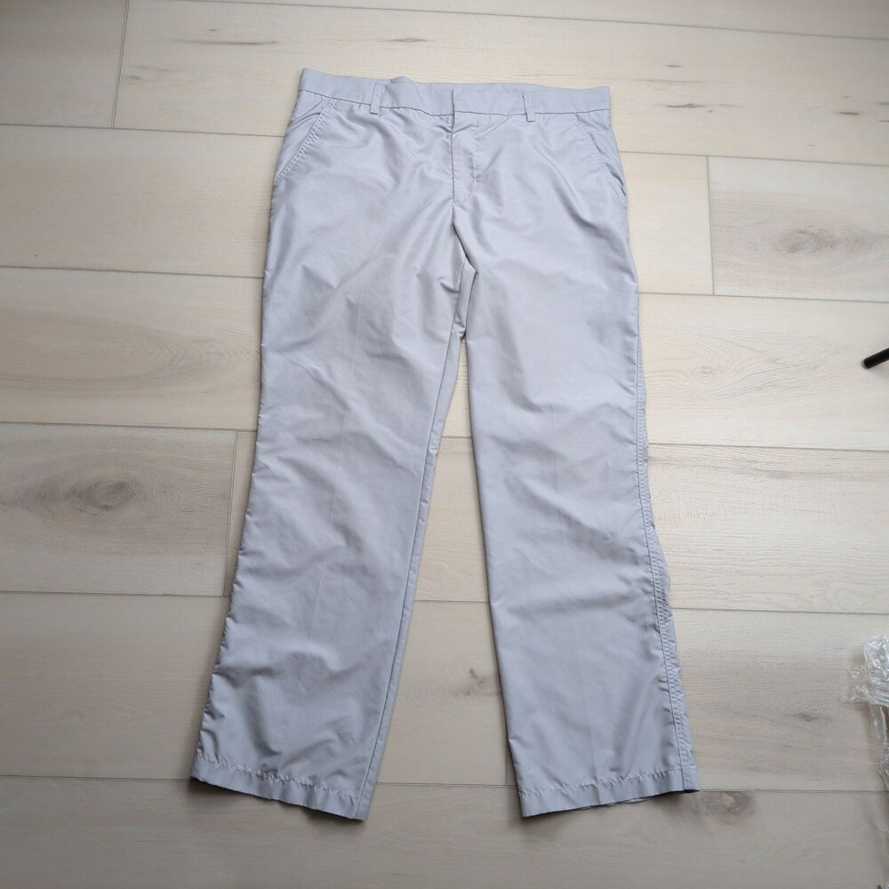 J Lindeberg Pants Mens 36x32 Golf Regular Fit Micro Twill‎ Straight Leg Gray